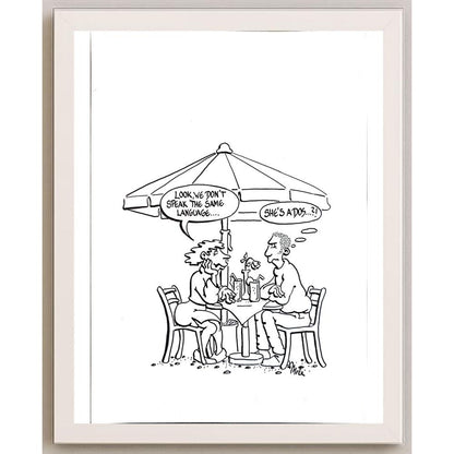 Mele Brink 29x21cm Orijinal Karikatür BOD05618