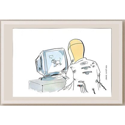 C D M 29x21cm Orijinal Karikatür BOD05625
