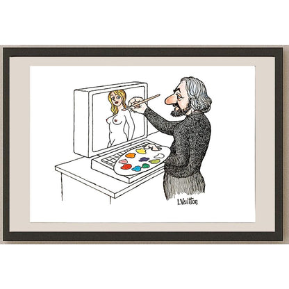 Louisvuitton 29x21cm Orijinal Karikatür BOD05626