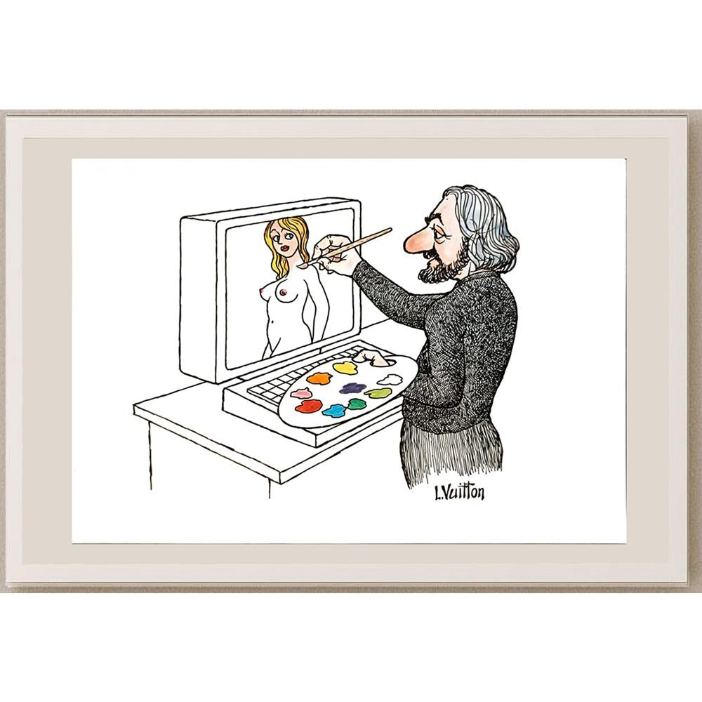 Louisvuitton 29x21cm Orijinal Karikatür BOD05626