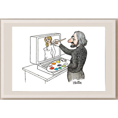 Louisvuitton 29x21cm Orijinal Karikatür BOD05626