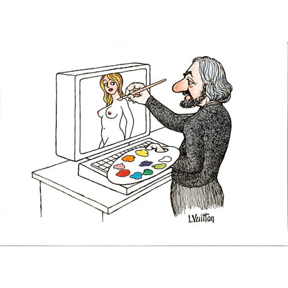 Louisvuitton 29x21cm Orijinal Karikatür BOD05626