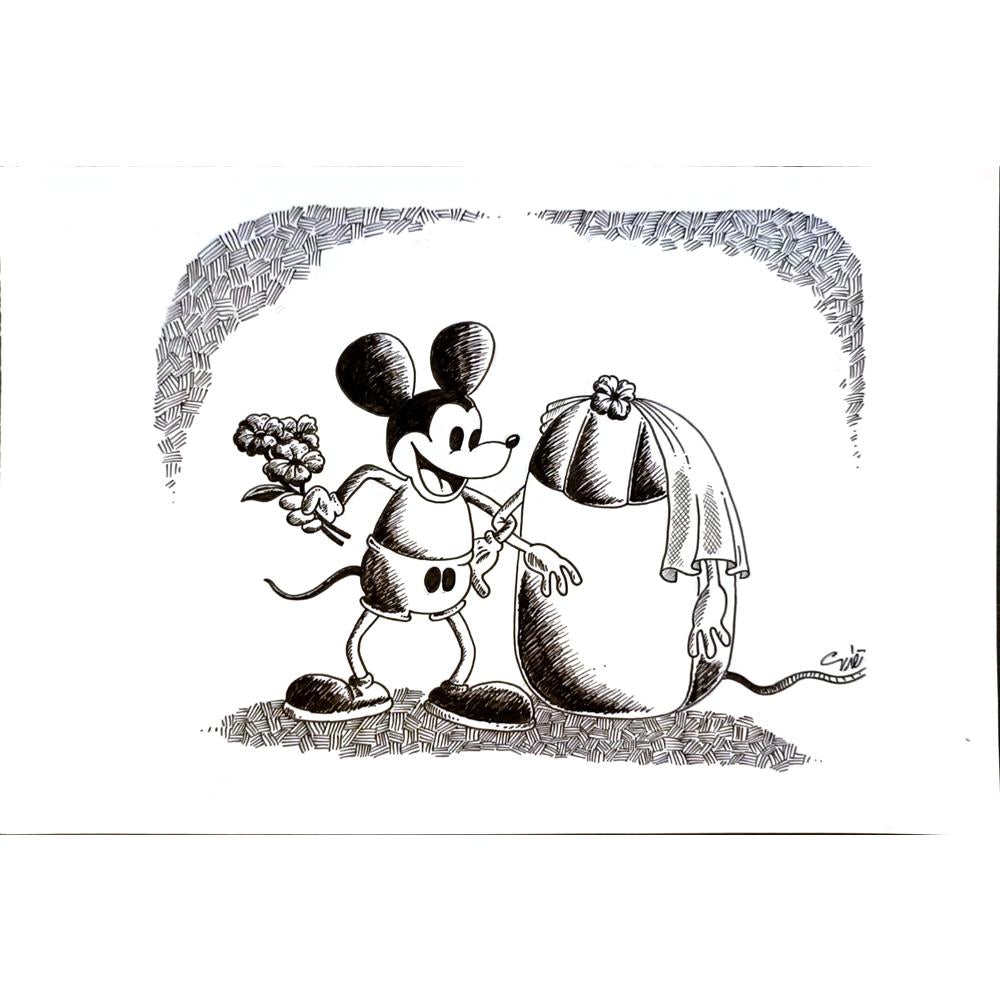 Mahmood Nazari 29x21cm Orijinal Karikatür BOD05628