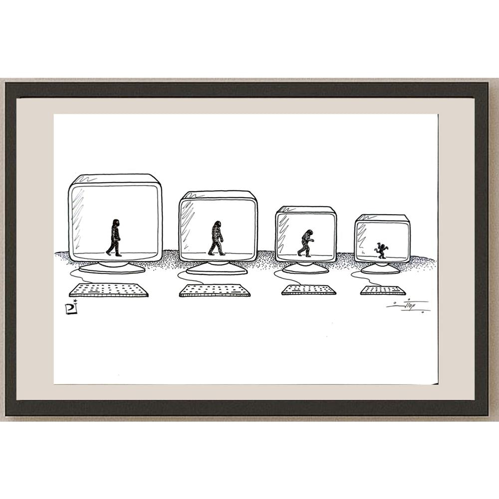 Pezhman Alipoor 29x21cm Orijinal Karikatür BOD05640
