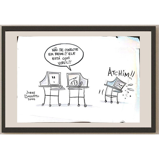 Jorge Barreto 35x25cm Orijinal Karikatür BOD05642