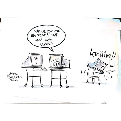 Jorge Barreto 35x25cm Orijinal Karikatür BOD05642