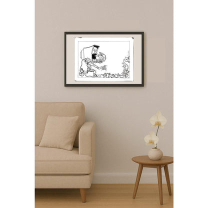 Josuran Oscar 35x25cm Orijinal Karikatür BOD05643