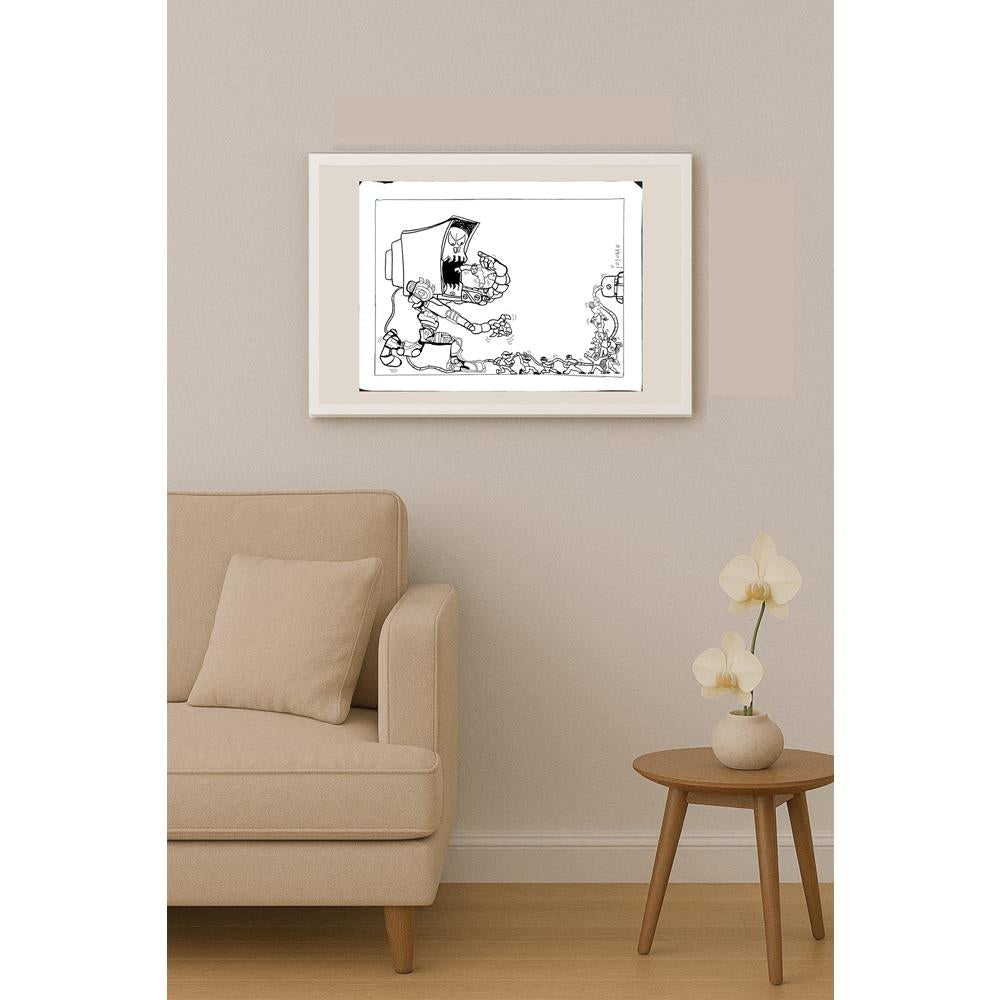 Josuran Oscar 35x25cm Orijinal Karikatür BOD05643
