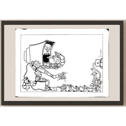 Josuran Oscar 35x25cm Orijinal Karikatür BOD05643