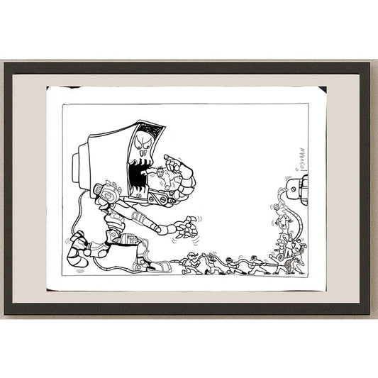 Josuran Oscar 35x25cm Orijinal Karikatür BOD05643