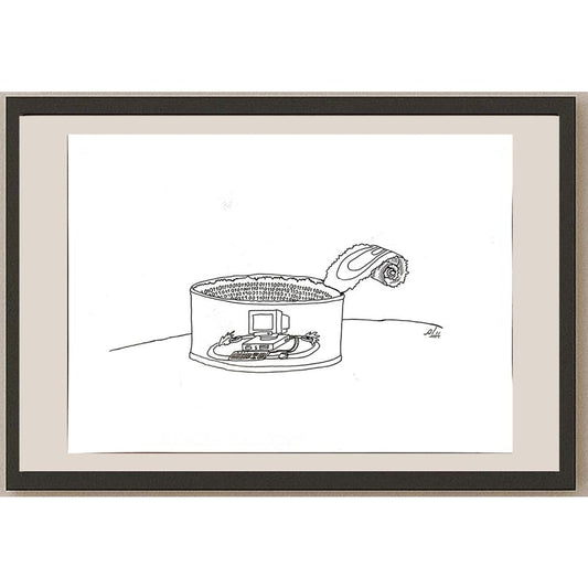 Payam Pourfalah 29x21cm Orijinal Karikatür BOD05646