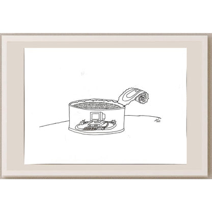 Payam Pourfalah 29x21cm Orijinal Karikatür BOD05646