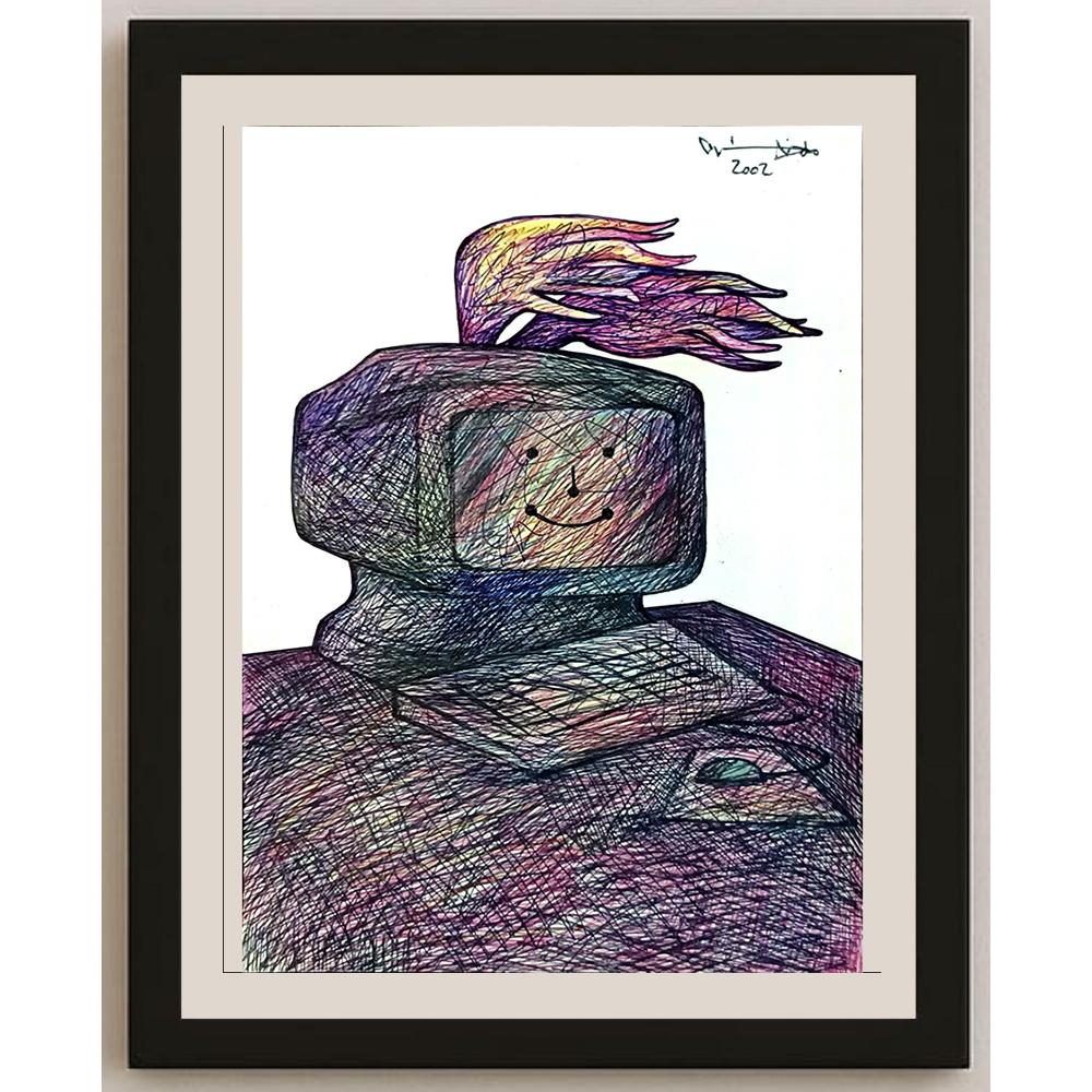 Candido Isidfo Cuenca Fuentes 21x14cm Orijinal Karikatür BOD05650