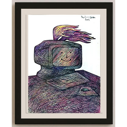 Candido Isidfo Cuenca Fuentes 21x14cm Orijinal Karikatür BOD05650