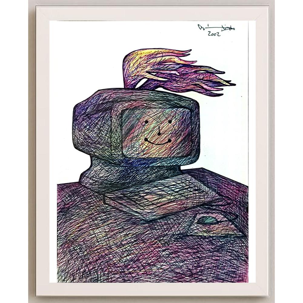 Candido Isidfo Cuenca Fuentes 21x14cm Orijinal Karikatür BOD05650