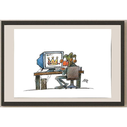 Mojtaba Galmohammadi 29x21cm Orijinal Karikatür BOD05651