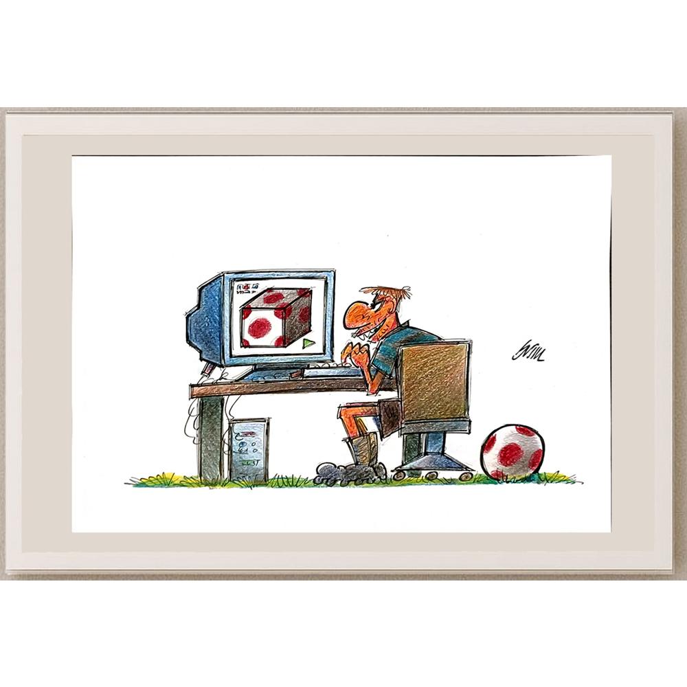 Mojtaba Galmohammadi 29x21cm Orijinal Karikatür BOD05653