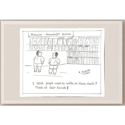 Kumuda Deshpande 28x23cm Orijinal Karikatür BOD05656