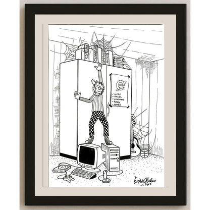 Bojan Zivic 29x21cm Orijinal Karikatür BOD05663
