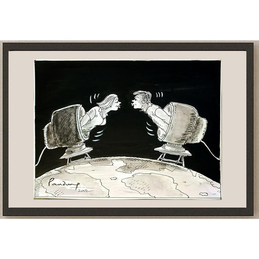 Panduranga Rau 24x18cm Orijinal Karikatür BOD05667