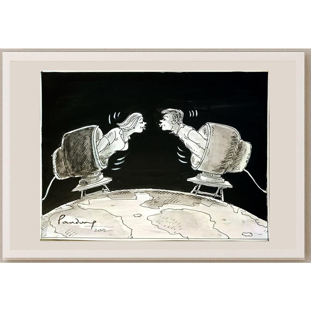 Panduranga Rau 24x18cm Orijinal Karikatür BOD05667