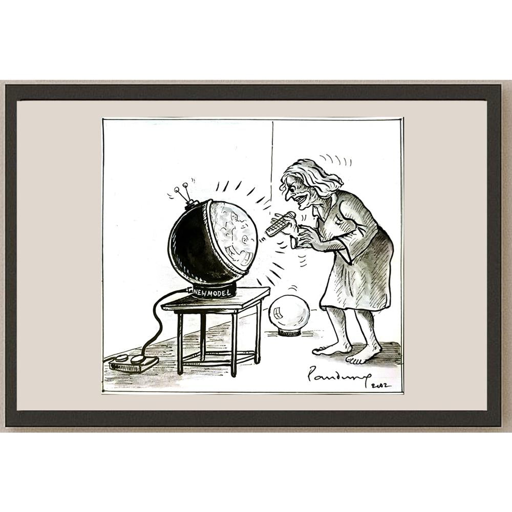 Panduranga Rau 21x19cm Orijinal Karikatür BOD05668