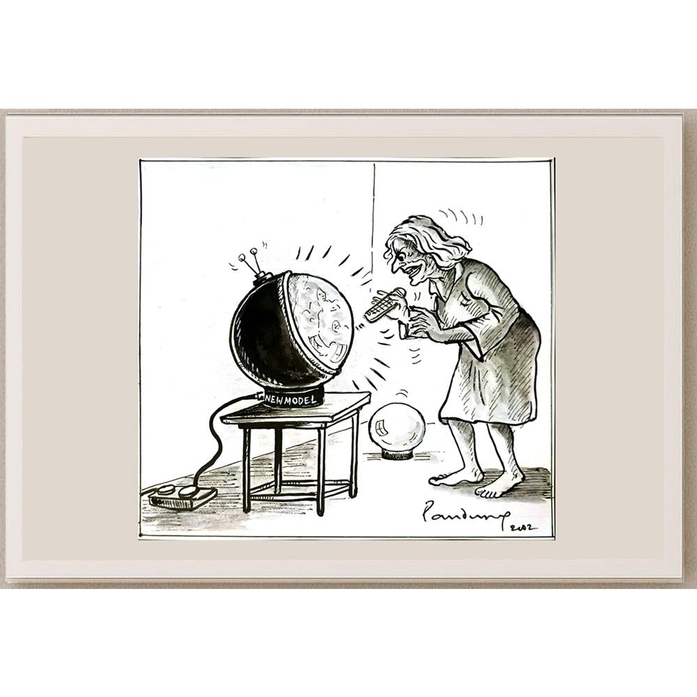 Panduranga Rau 21x19cm Orijinal Karikatür BOD05668