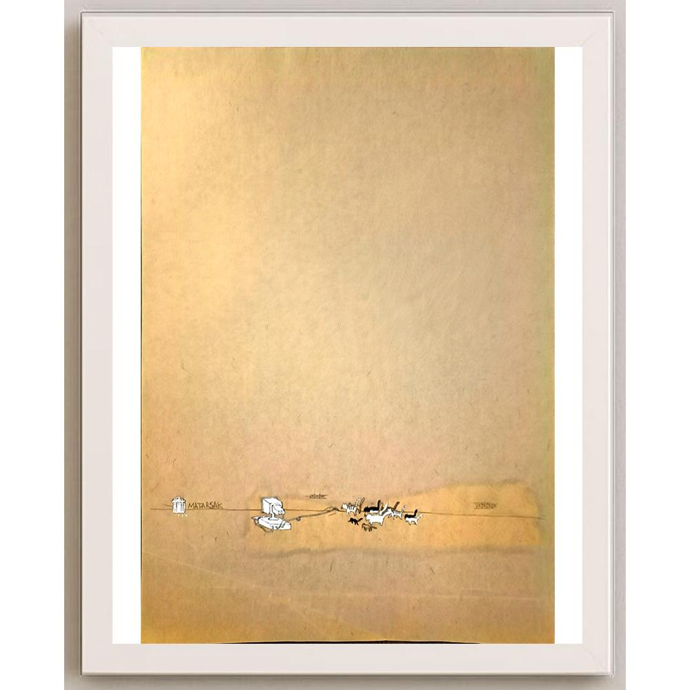 Gasem Lotfy 29x21cm Orijinal Karikatür BOD05672