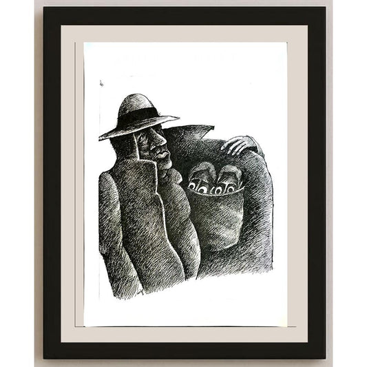 Tabakov Jivko 29x21cm Orijinal Karikatür BOD05683