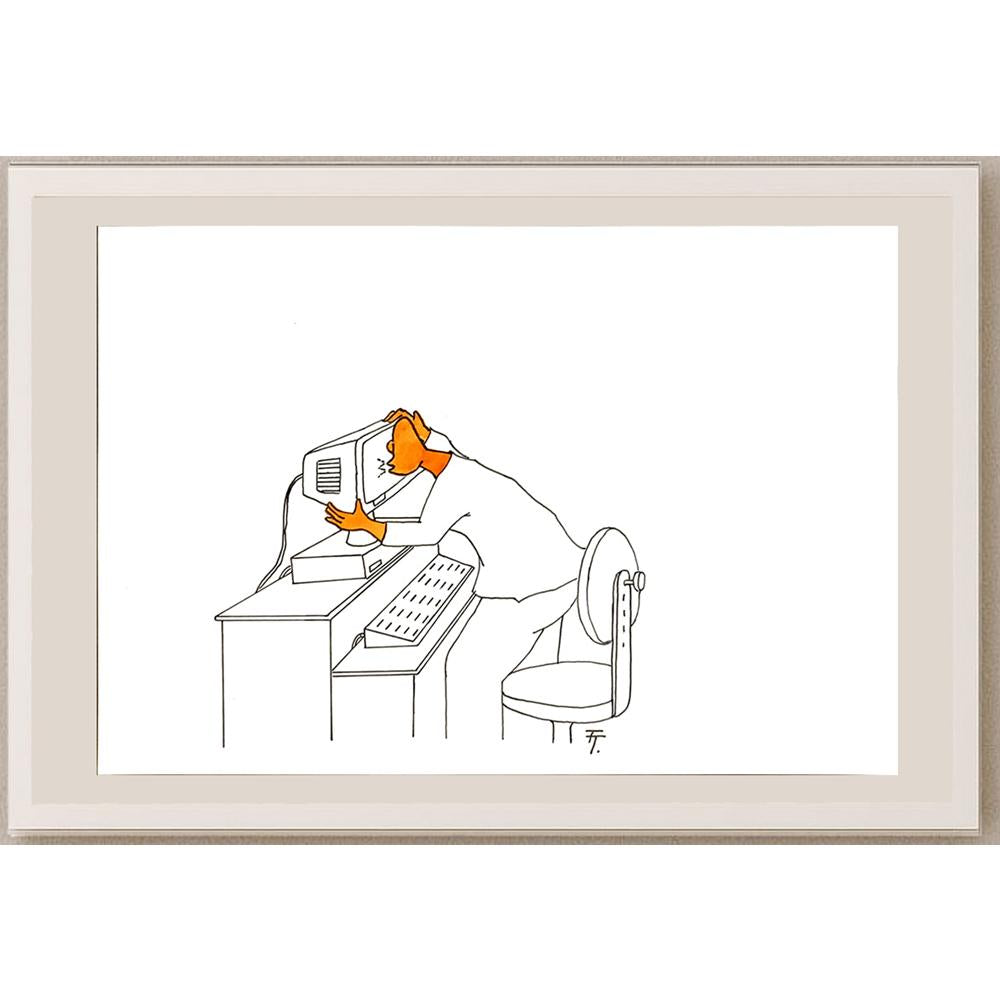 Tomas Trunecek 29x21cm Orijinal Karikatür BOD05685