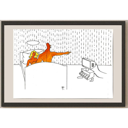 Tomas Trunecek 29x21cm Orijinal Karikatür BOD05686
