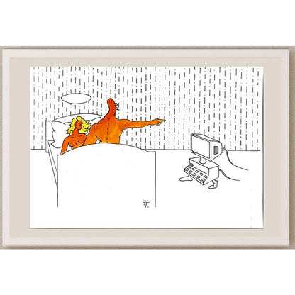 Tomas Trunecek 29x21cm Orijinal Karikatür BOD05686