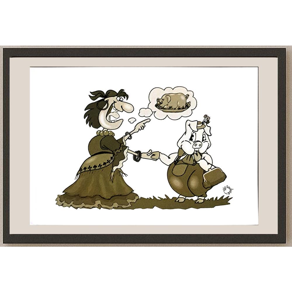Gennady Chegodayev 29x21cm Orijinal Karikatür BOD05691