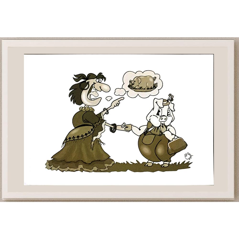 Gennady Chegodayev 29x21cm Orijinal Karikatür BOD05691