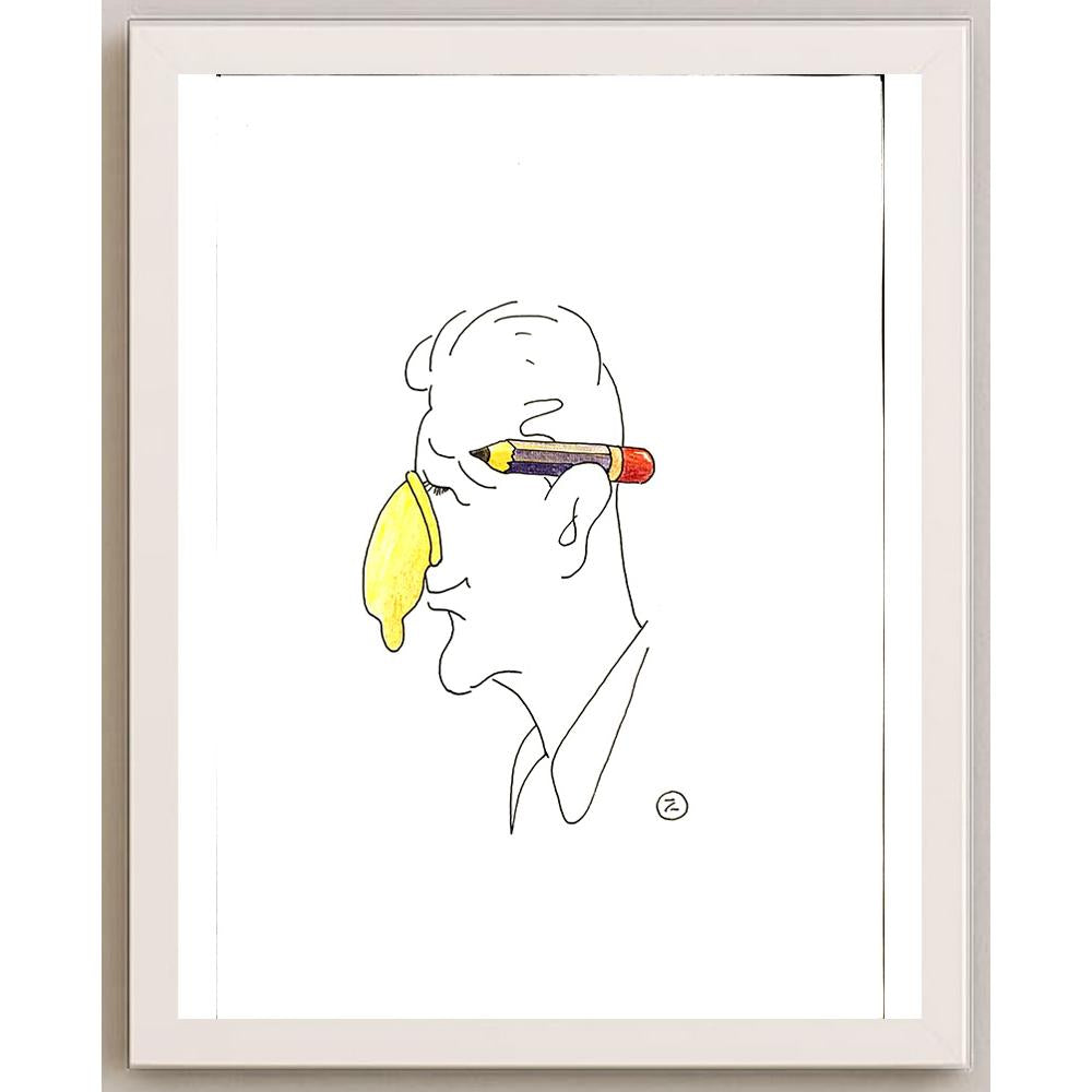 Zijad Sakic 29x21cm Orijinal Karikatür BOD05692