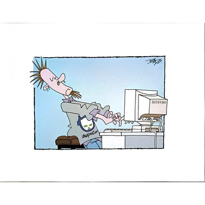 Guy Badeaux 29x21cm Orijinal Karikatür BOD05694