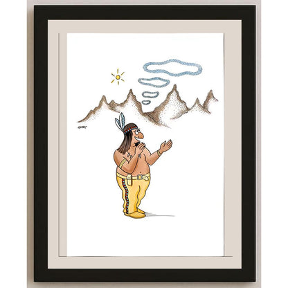 Roman Kubec 29x21cm Orijinal Karikatür BOD05696
