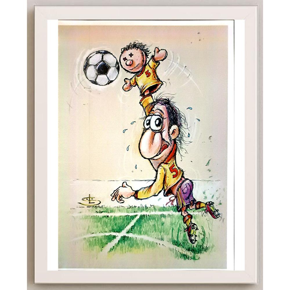 Liviu Stanila 29x21cm Orijinal Karikatür BOD05697