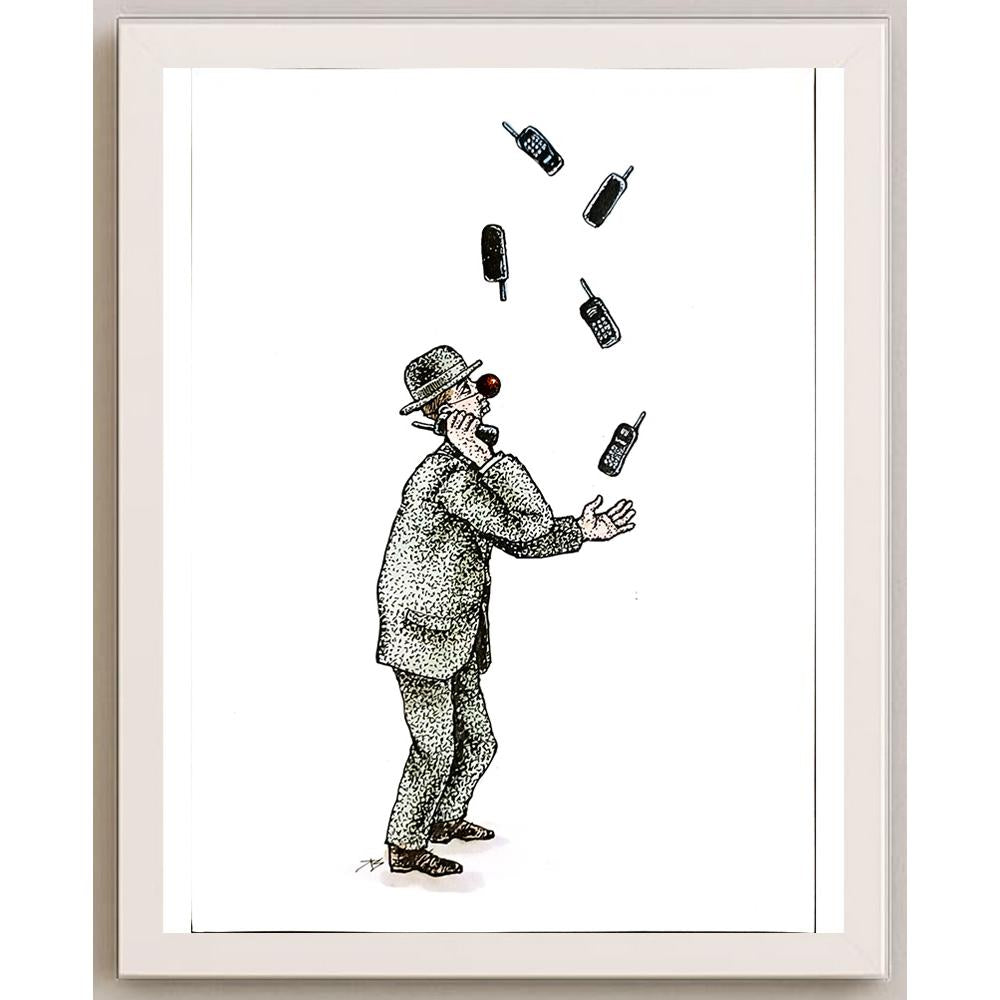 Jugoslav Vlahovic 29x21cm Orijinal Karikatür BOD05700
