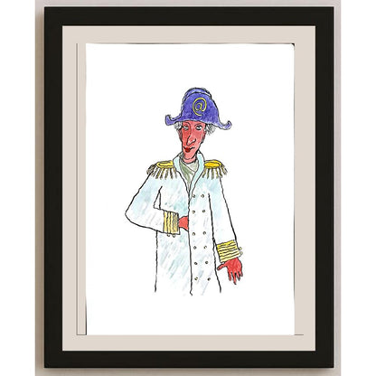 Nikolay Fitkov 29x21cm Orijinal Karikatür BOD05702