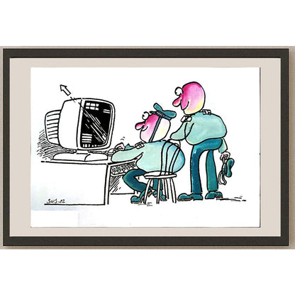 Sun Wanshuai 29x21cm Orijinal Karikatür BOD05704