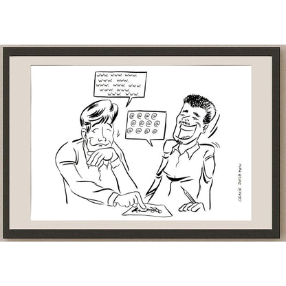 C D M 29x21cm Orijinal Karikatür BOD05707