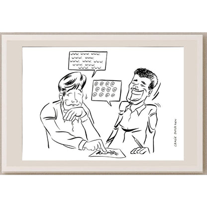 C D M 29x21cm Orijinal Karikatür BOD05707