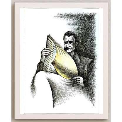 Vladimiras Beresniovas 29x21cm Orijinal Karikatür BOD05709