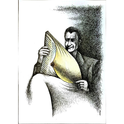 Vladimiras Beresniovas 29x21cm Orijinal Karikatür BOD05709