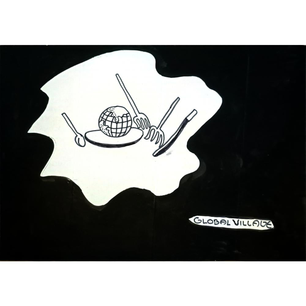 Sajan Kilivanthra 21x17cm Orijinal Karikatür BOD05715