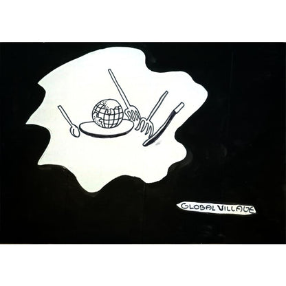 Sajan Kilivanthra 21x17cm Orijinal Karikatür BOD05715