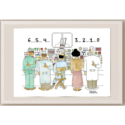 Mendiguren Tarres Luis 29x21cm Orijinal Karikatür BOD05719