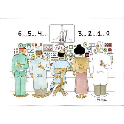 Mendiguren Tarres Luis 29x21cm Orijinal Karikatür BOD05719
