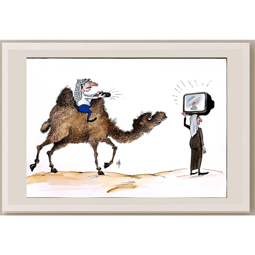 Sergey Sichenko 29x21cm Orijinal Karikatür BOD05721
